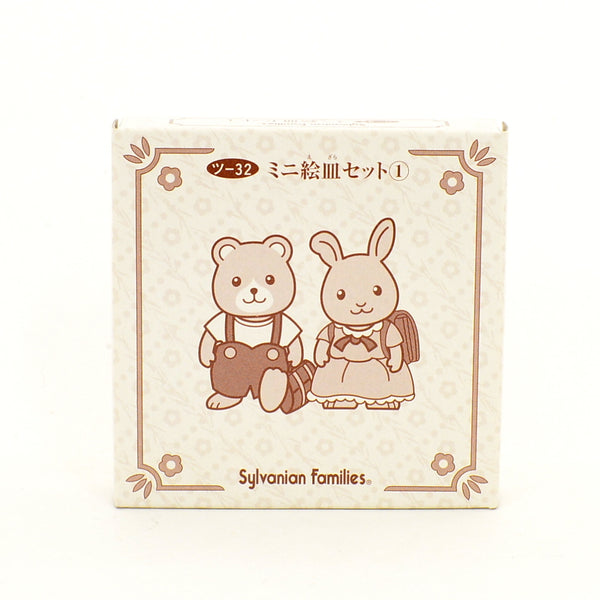 [Used] MINIATURE DECORATIVE PLATE 1 Epoch Japan Sylvanian Families