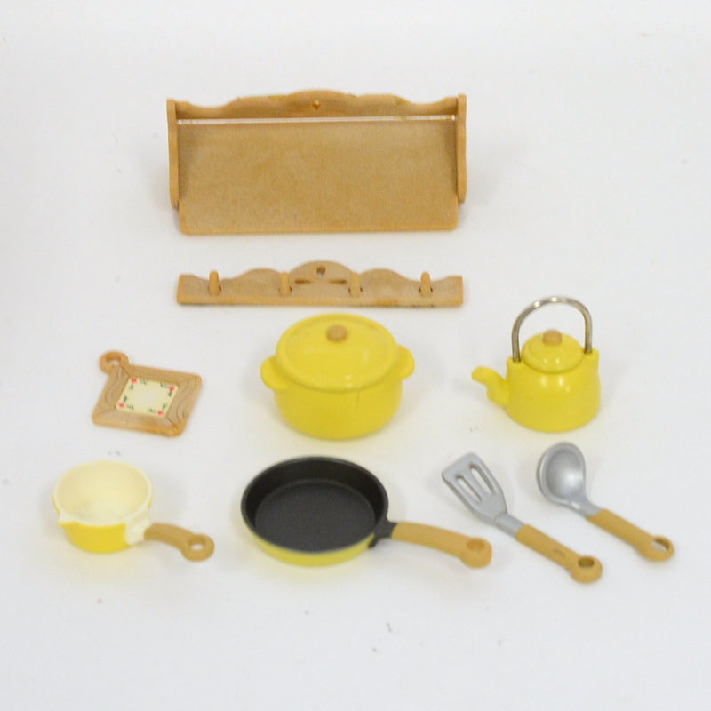 [Used] KITCHEN GRILL SET Epoch Japan Retired KA-404 Sylvanian Families