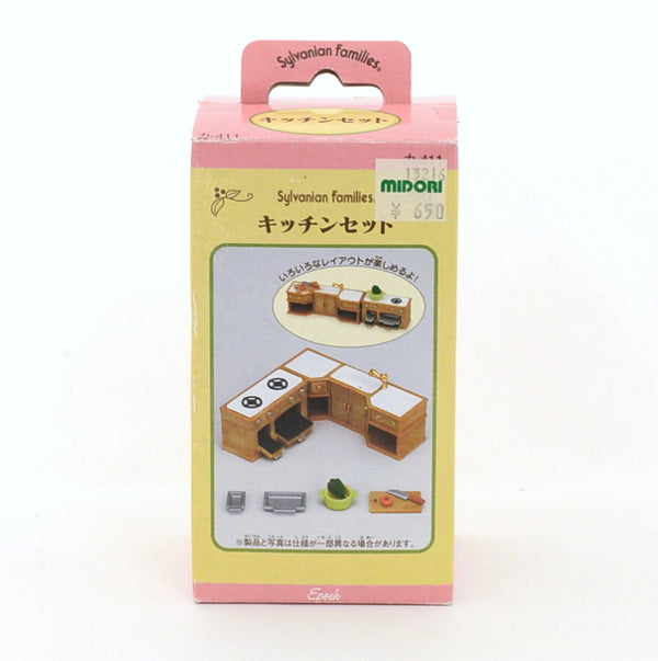 [Used] KITCHEN SET KA-411 Epoch Japan Retired Rare Sylvanian Families