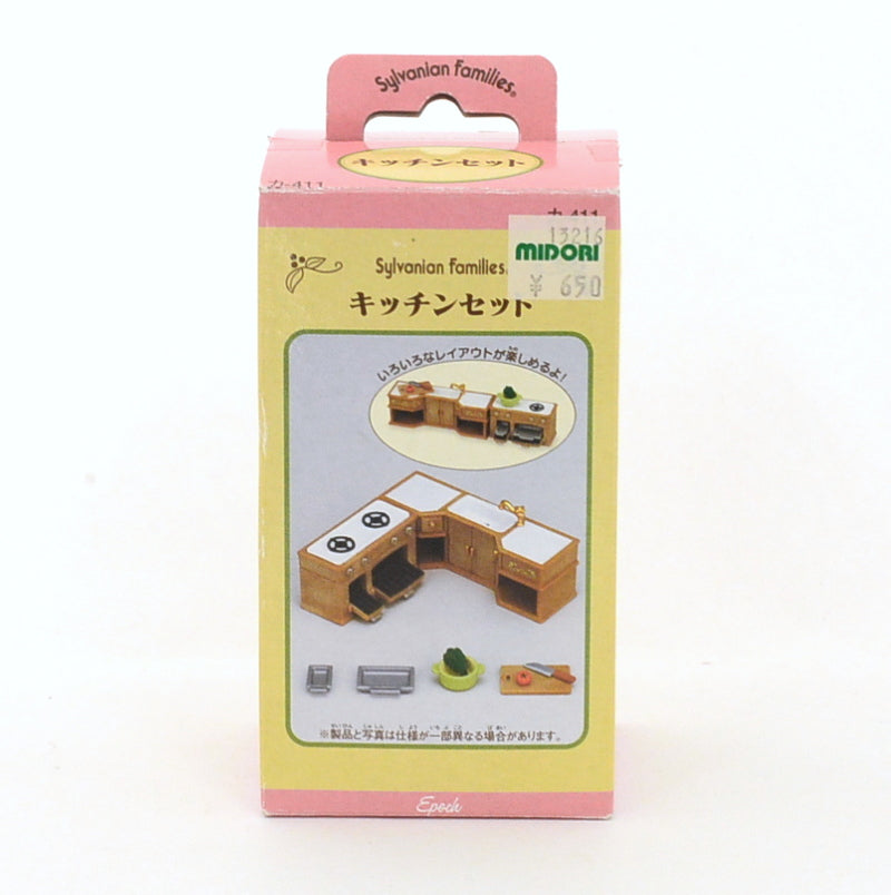 [Used] KITCHEN SET KA-411 Epoch Japan Retired Rare Sylvanian Families