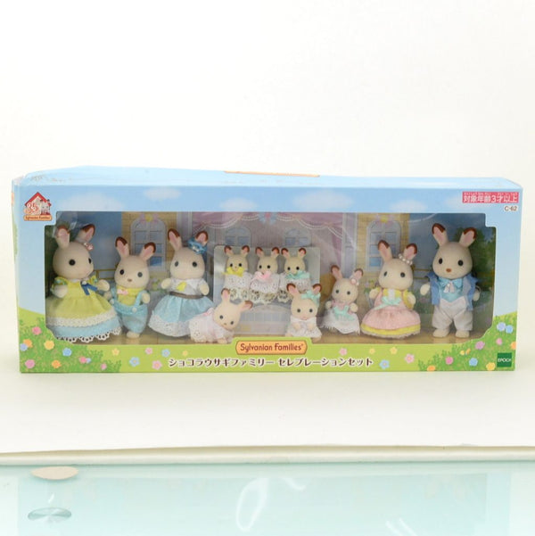 [Used] 35th Anniversary CELEBRATION CHOCOLATE RABBIT SET Sylvanian Families