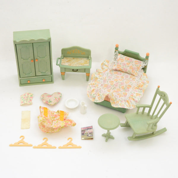 [Used] BED ROOM SET SE-131 Epoch Japan Sylvanian Families