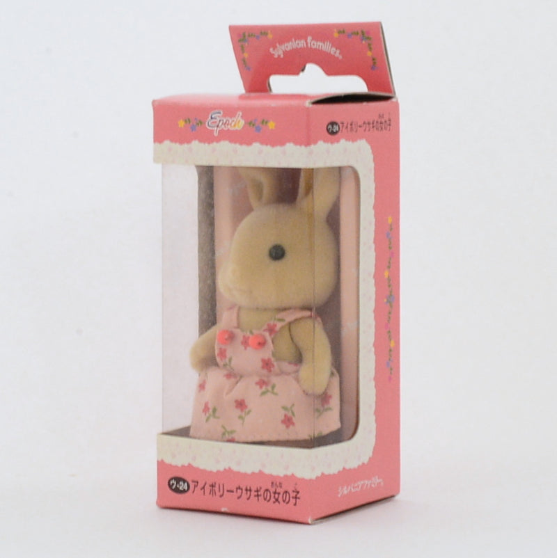 [Used] IVORY RABBIT GIRL (I) U-24-650 Epoch Japan Sylvanian Families