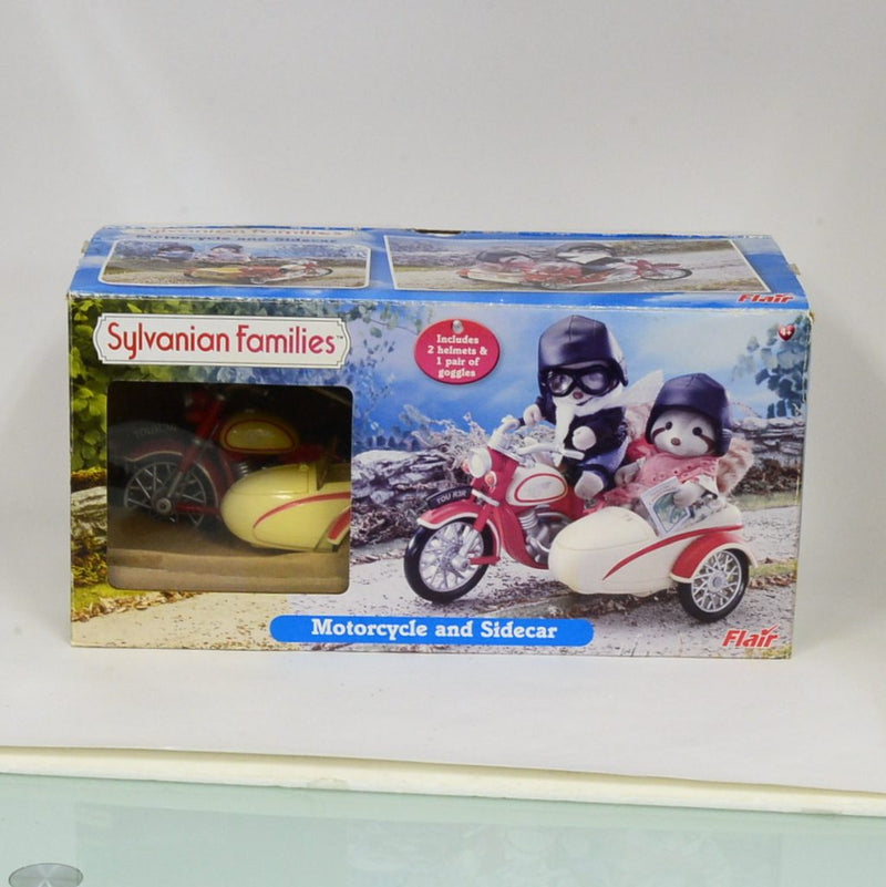 [Used] MOTORCYCLE AND SIDECAR Flair UK Retired 4511 Sylvanian Families