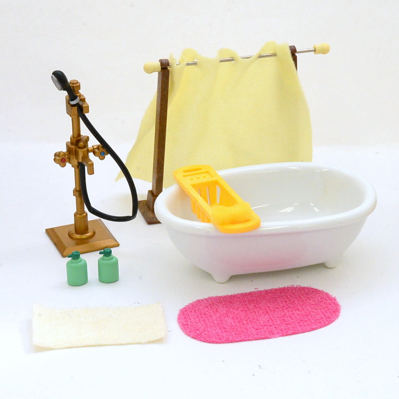 [Used] Vintage BATH and SHOWER SET KA-66 Japan Sylvanian Families