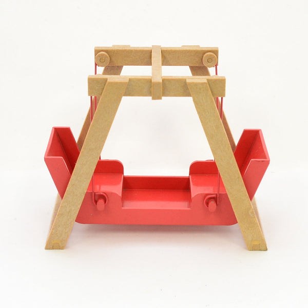 [Used] RED SWING TWO-SEATER KO-02 Vintage Epoch Sylvanian Families