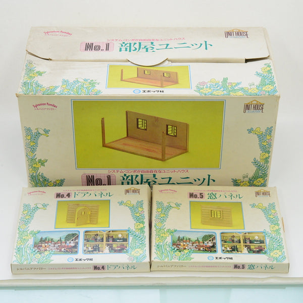 [Used] SYSTEM COMPO UNIT SET HOUSE #1 DOOR #4 WINDOW #5 Epoch Sylvanian Families