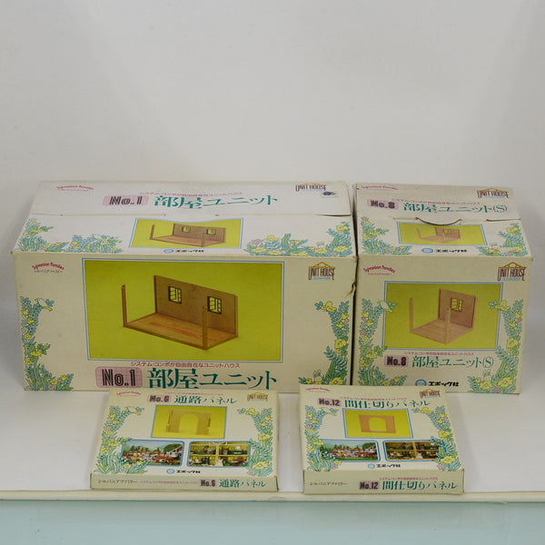 [Used] SYSTEM COMPO UNIT SET HOUSE #1 #2 WALKWAY #6 PARTITION #12 Sylvanian Families
