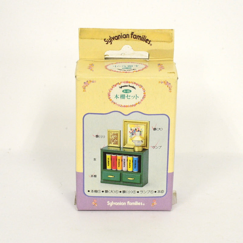 [Used] GREEN BOOKSHELF SET KA-05 Japan Sylvanian Families