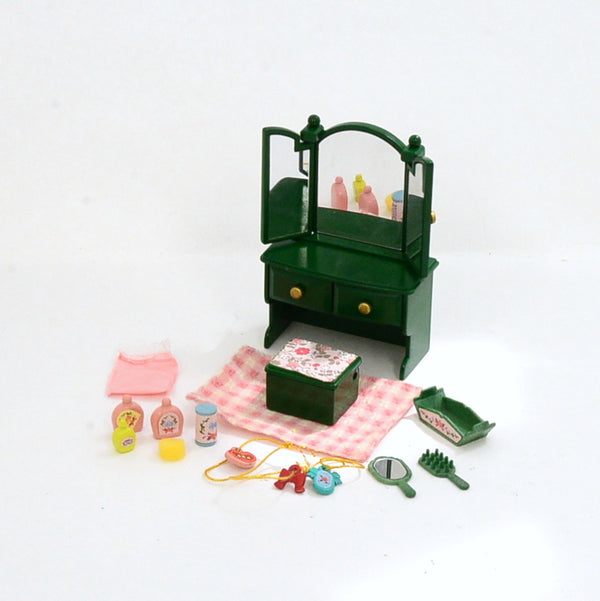 [Used] GREEN DRESSER SET KA-69 Epoch Japan Sylvanian Families