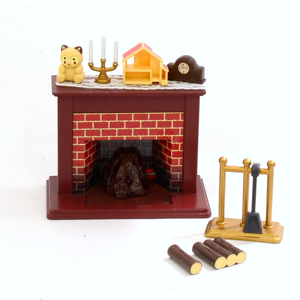 [Used] FIREPLACE SET KA-77 Epoch Japan 1996 Sylvanian Families