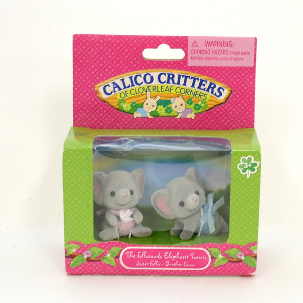 [Used] THE ELLWOODS ELEPHANT TWINS CC1571 Sylvanian Families