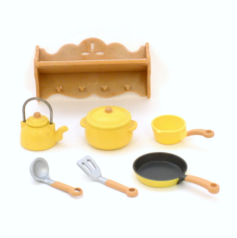 [Used] KITCHEN GRILL SET Epoch Japan Retired KA-404 Sylvanian Families