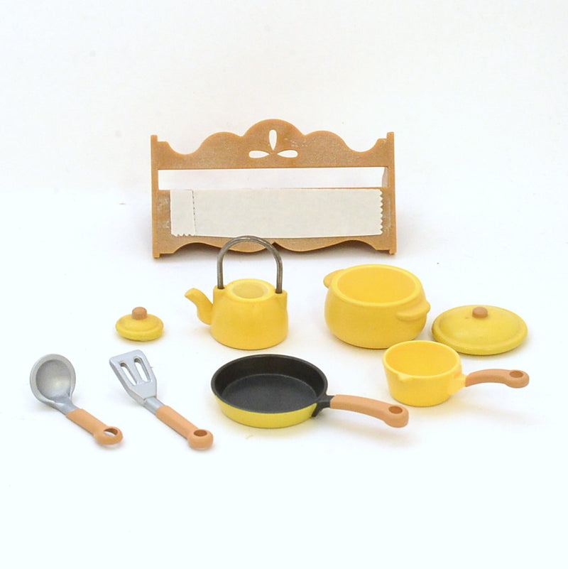 [Used] KITCHEN GRILL SET Epoch Japan Retired KA-404 Sylvanian Families