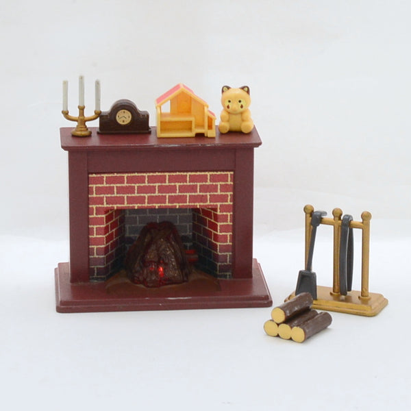 [Used] FIREPLACE SET KA-77 Epoch Japan 1996 Sylvanian Families