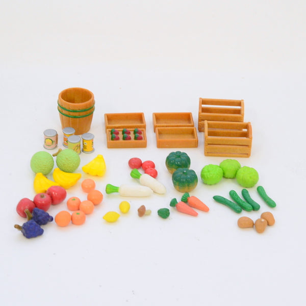 [Used] SMALL PARTS FOR VEGETABLE SHOP Epoch Japan Sylvanian Families
