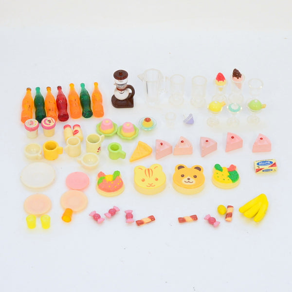 [Used] SMALL PARTS SET FOR CAFE Epoch Japan Sylvanian Families