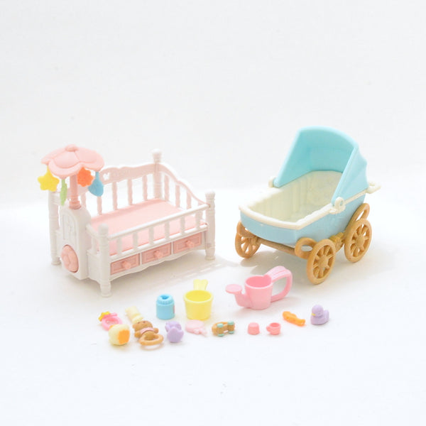 [Used] BABY FURNITURE SET Epoch Calico Japan Sylvanian Families