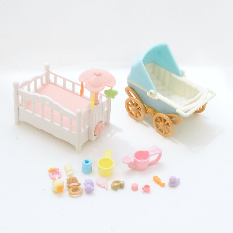 [Used] BABY FURNITURE SET Epoch Calico Japan Sylvanian Families