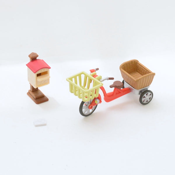 [Used] BICYCLE MAILBOX SET Epoch Japan Sylvanian Families