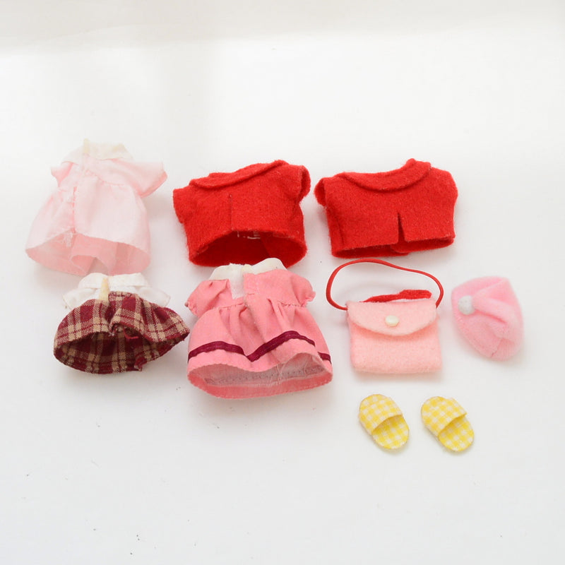 [Used] DRESS SET FOR MOTHER GIRL Epoch Japan Sylvanian Families