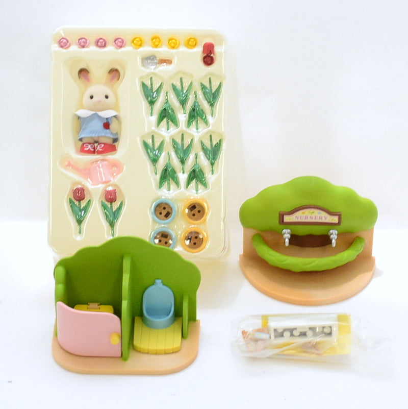 [Used] KINDERGARTEN FLOWER & TOILET SET S-60 Epoch Sylvanian Families