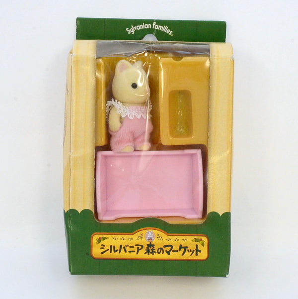 [Used] Forest Marcket CAT BABY WHITE TYPE Japan Sylvanian Families