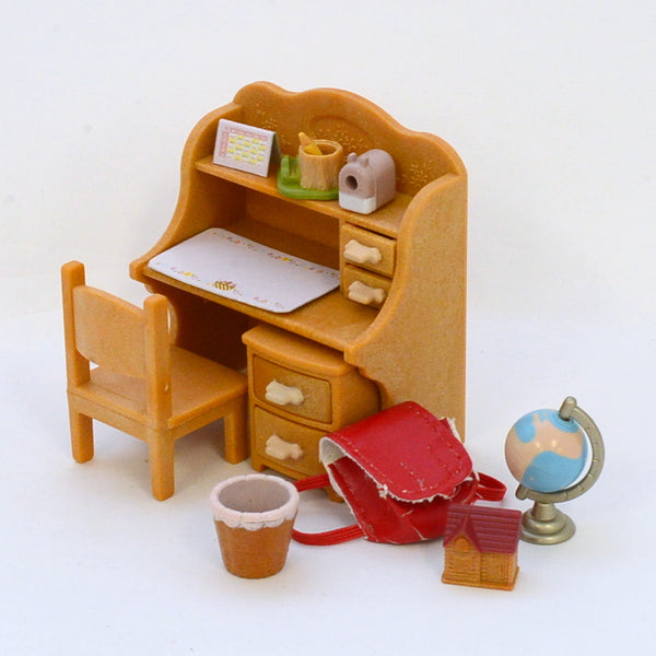 [Used] STUDY DESK SET KA-309 Epoch Retired Rare Sylvanian Families