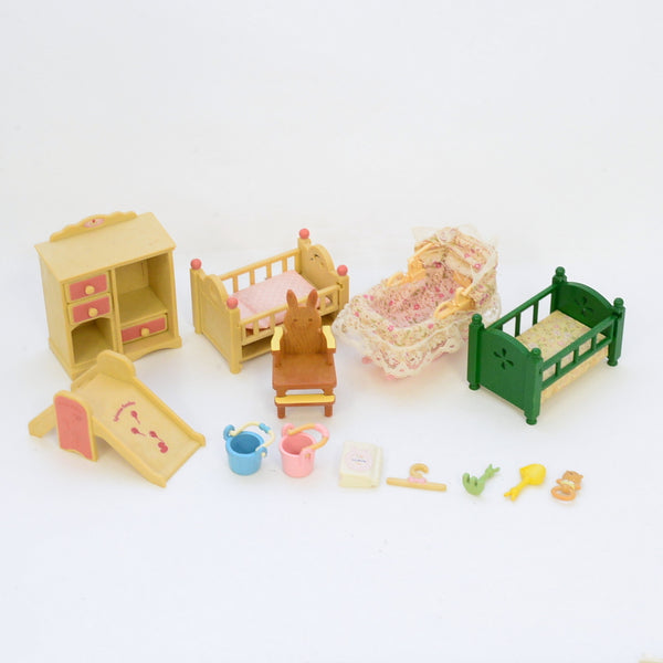 [Used] FURNITURE SET FOR BABY'S ROOM Epoch Japan Sylvanian Families