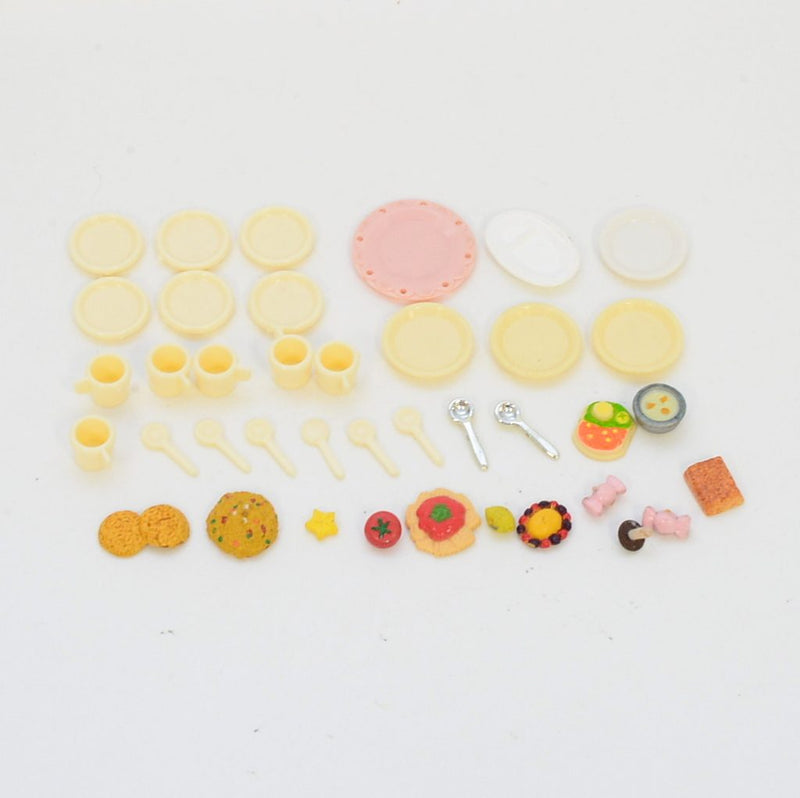 [Used] SMALL PARTS SET PLATES Epoch Japan Sylvanian Families