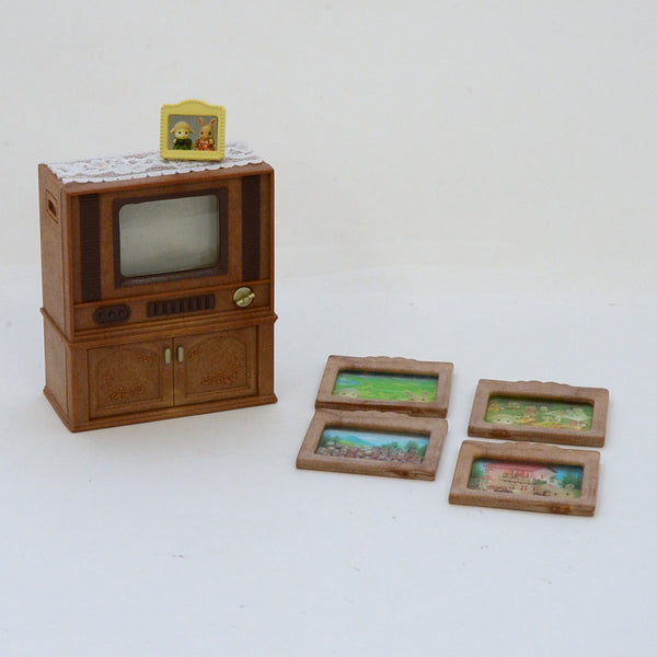 [Used] TV SET Epoch Japan Sylvanian Families