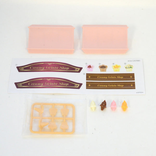 [Used] PARTS SET FOR GELATO SHOP TOWN SERIES Epoch Japan Sylvanian Families