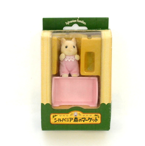 [Used] Forest Market HAMSTER BABY PINK Japan 2004 Sylvanian Families