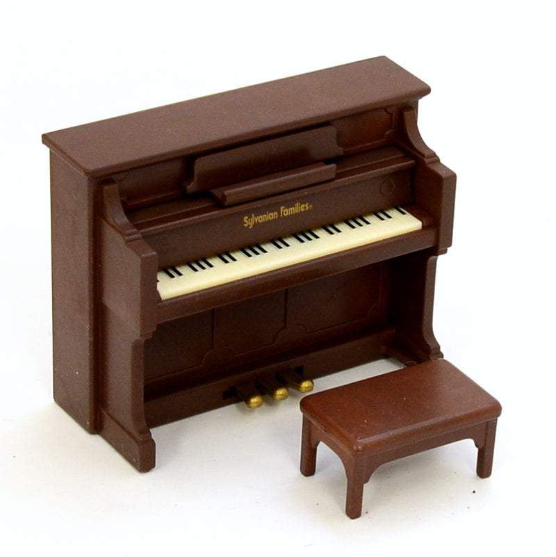 [Used] BROWN UPRIGHT PIANO SET KA-72 Epoch Japan Sylvanian Families