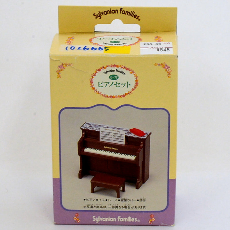 [Used] BROWN UPRIGHT PIANO SET KA-72 Epoch Japan Sylvanian Families