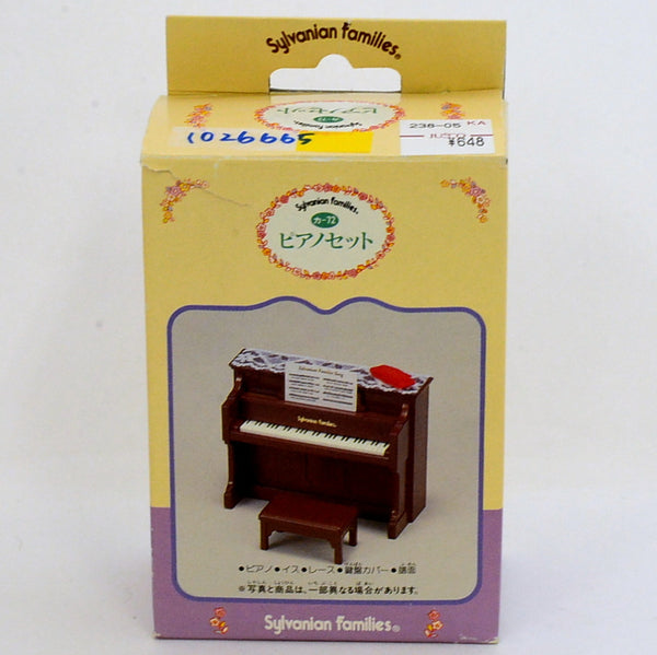 [Used] BROWN UPRIGHT PIANO SET KA-72 Epoch Japan Sylvanian Families