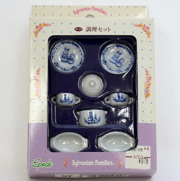 [Used] Retired CERAMIC KITCHENWARE SET KA-17 Japan Sylvanian Families