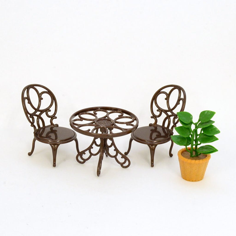 [Used] GARDEN CHAIR TABLE SET Epoch Japan Sylvanian Families