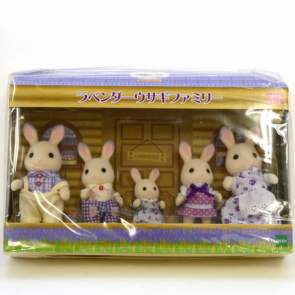 [Used] LAVENDER RABBIT FAMILY Hokkaido Japan Sylvanian Families