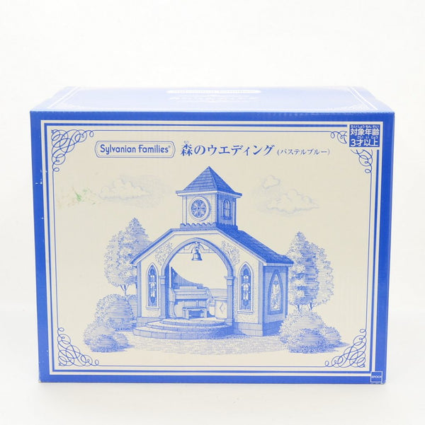 [Used] FOREST WEDDING CHAPEL PASTEL BULE Fan Club Sylvanian Families