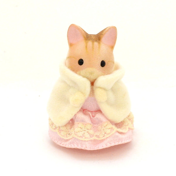 [Used] PINK STRIPED CAT Epoch Japan Sylvanian Families