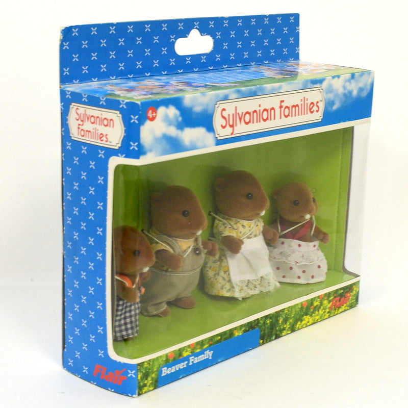 BEAVER FAMILY 4058 Calico Clitters Epoch Sylvanian Families