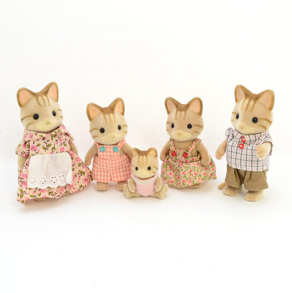 [Used] STRIPED CAT FAMILY Epoch Japan Sylvanian Families