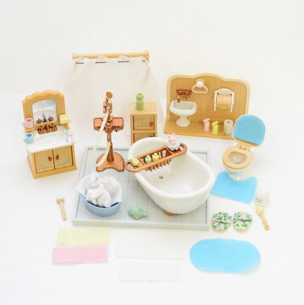 [Used] BATHROOM SET Epoch Japan Sylvanian Families