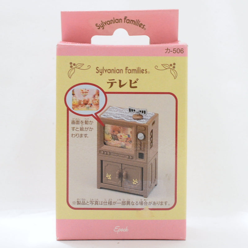 [Used] TELEVISION & TV STAND SET KA-506 Epoch 1999 Sylvanian Families