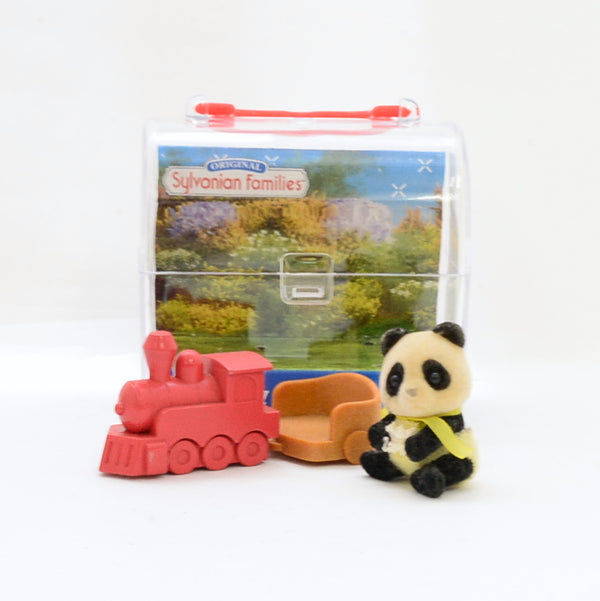 [Used] BABY CARRY CASE PANDA LOCOMOTIVE 4024 Epoch Sylvanian Families