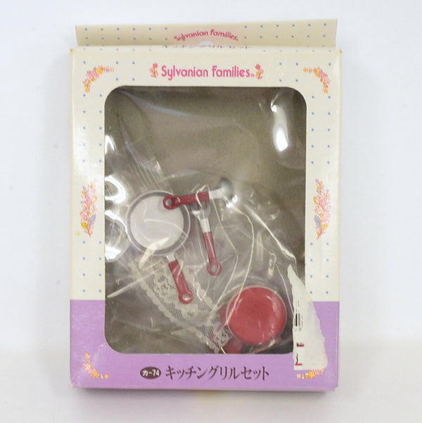 [Used] KITCHEN GRILL SET Epoch KA-74 Japan Retired  Sylvanian Families