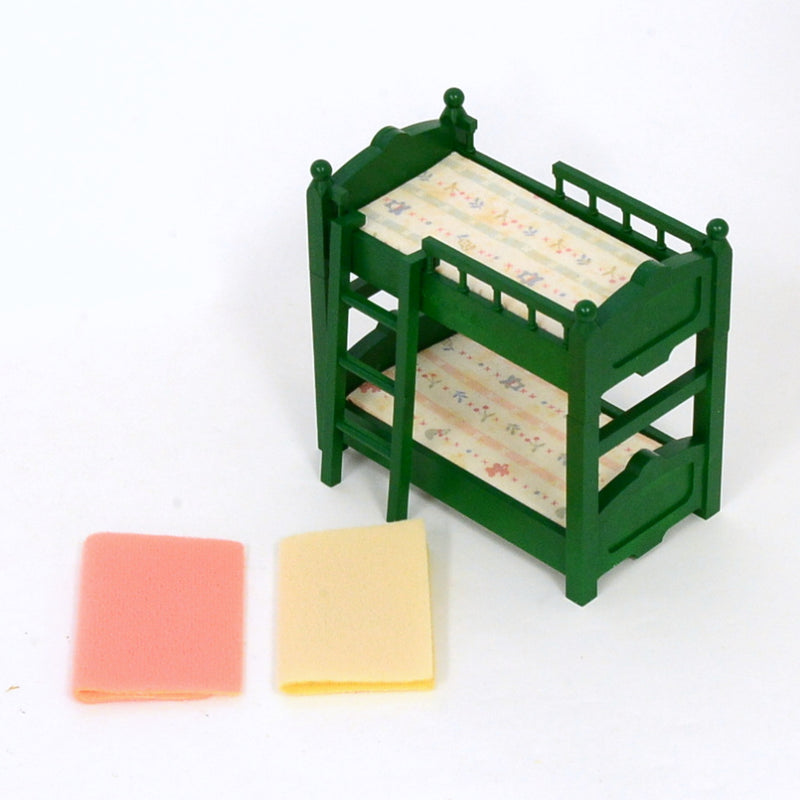 [Used] GREEN BUNK BED SET KA-47 Japan Vintage Sylvanian Families