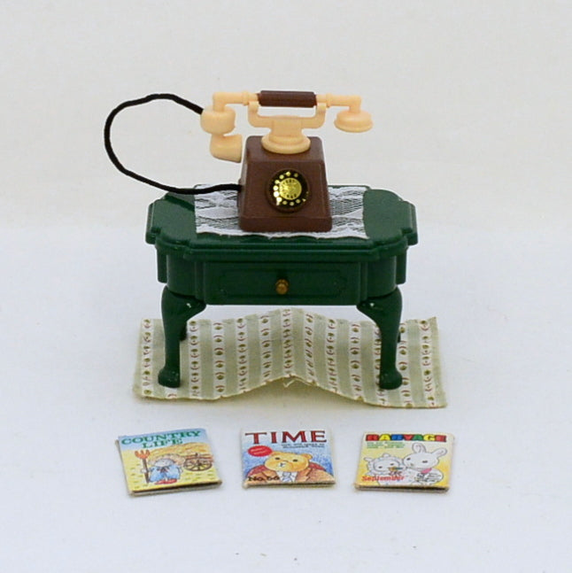 [Used] TELEPHONE STAND SET KA-70 Epoch Japan Sylvanian Families