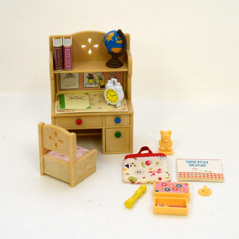 [Used] STUDY DESK SET KA-68 Epoch Japan 1995 Sylvanian Families